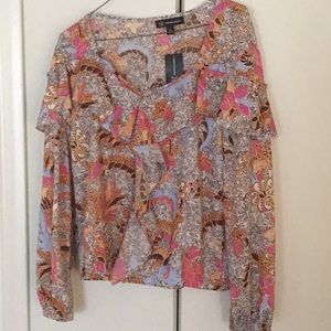 Paisley patterned blouse, XL